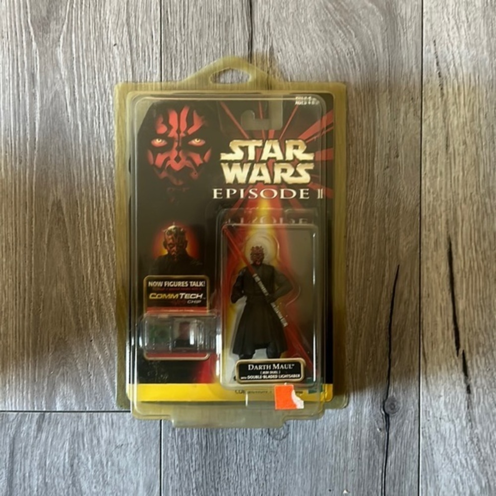 Star Wars Episode 1 "darth Maul With Saber " Comm Tech Action Figure